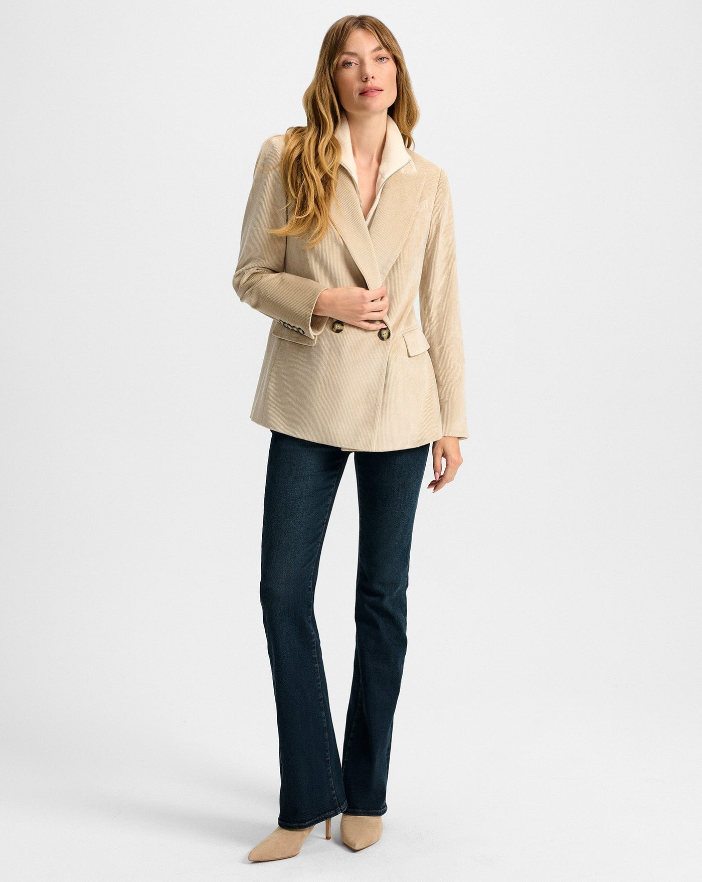 SEVYN DICKEY JACKET IN HEATHERED SAND