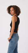 Amo CROP RIB TANK at Romi Boutique