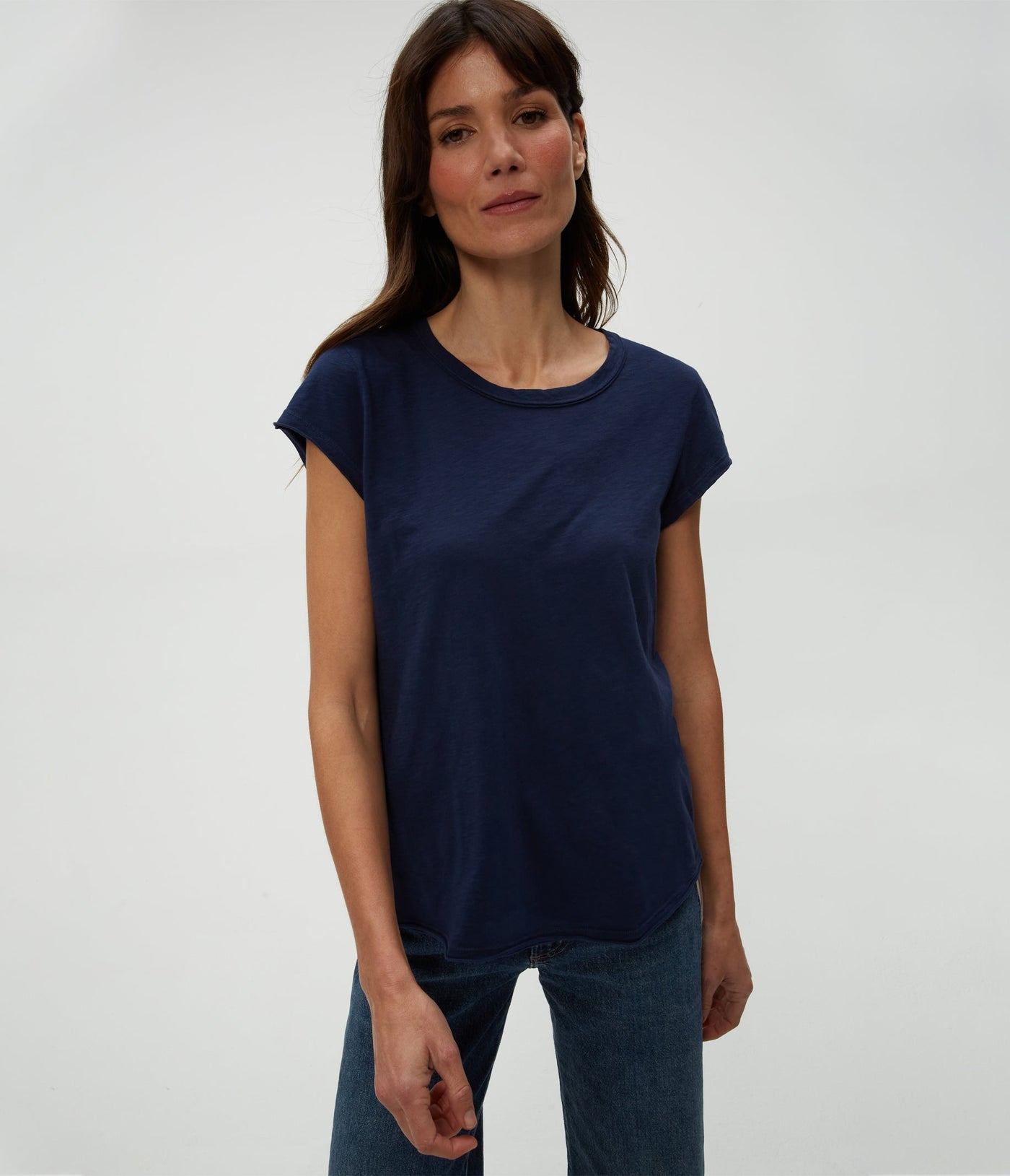 TRUDY SUPIMA TEE IN NOCTURNAL