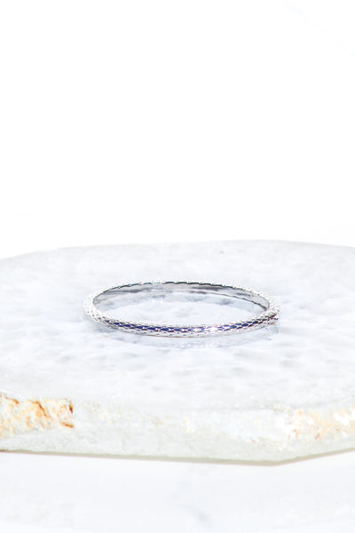 BALI BANGLE IN STERLING SILVER