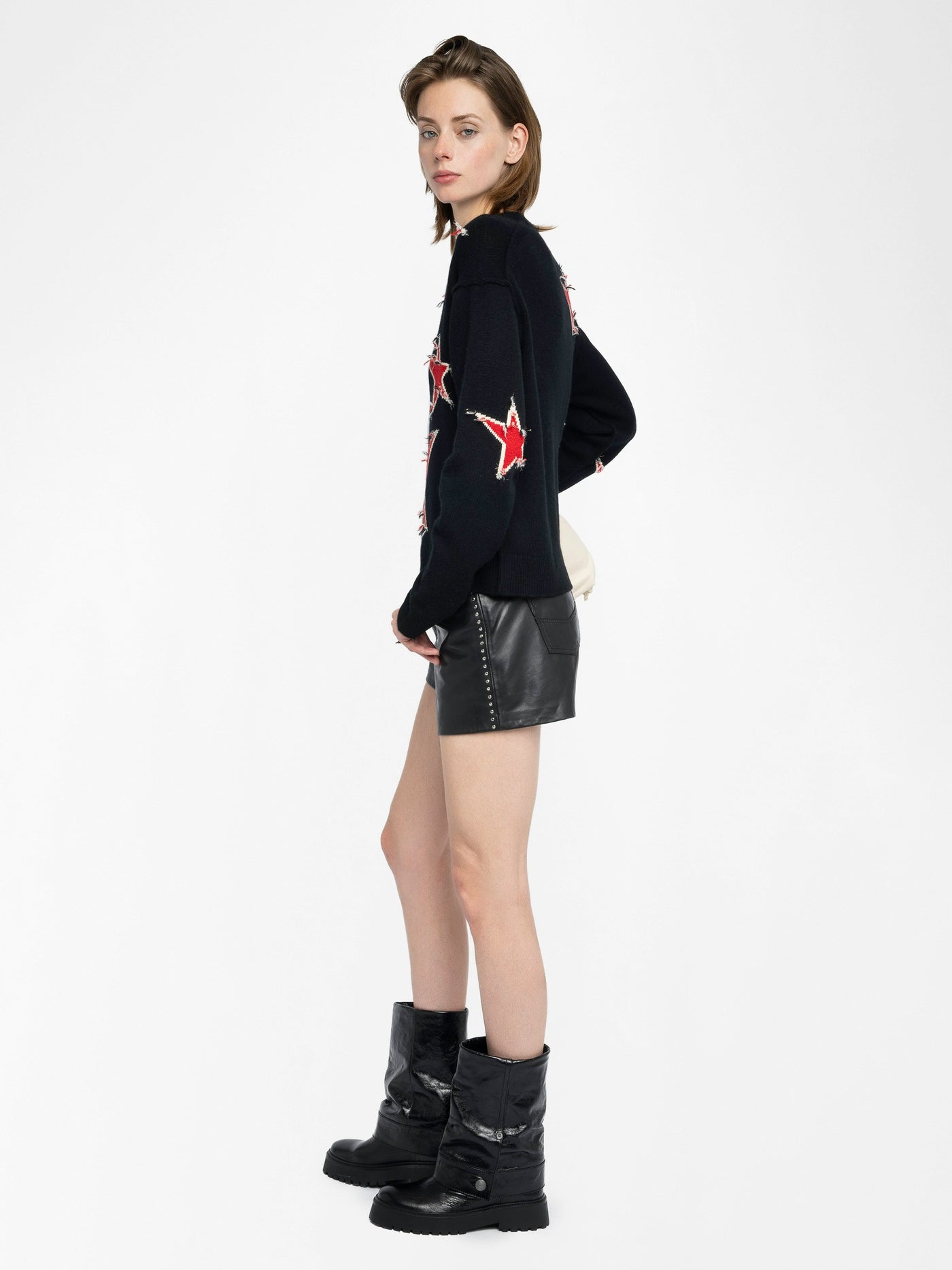 MARKUZ CASHMERE SWEATER IN BLACK