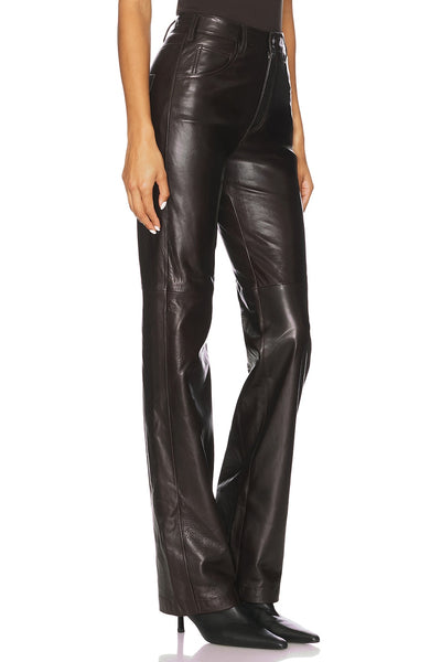 JOAN LEATHER PANT IN ESPRESSO