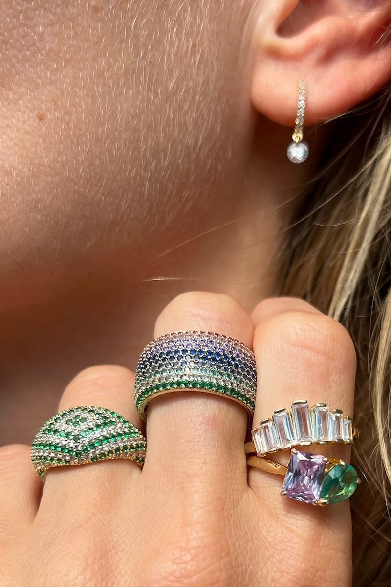 Native Gem BILLIONAIRE RING IN BLOSSOM at Romi Boutique