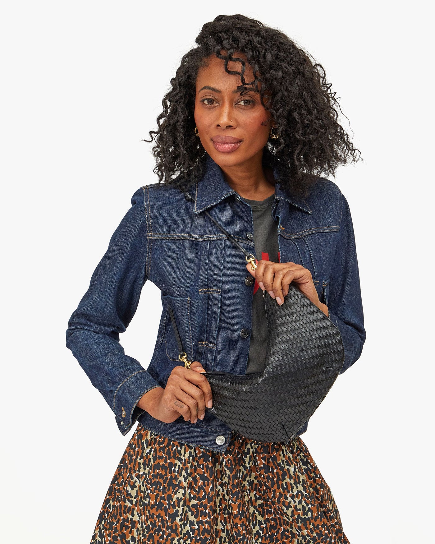 LUNE IN BLACK WOVEN ZIZG ZAG