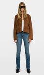 Zadig & Voltaire LESSA CROPPED SUEDE JACKET at Romi Boutique