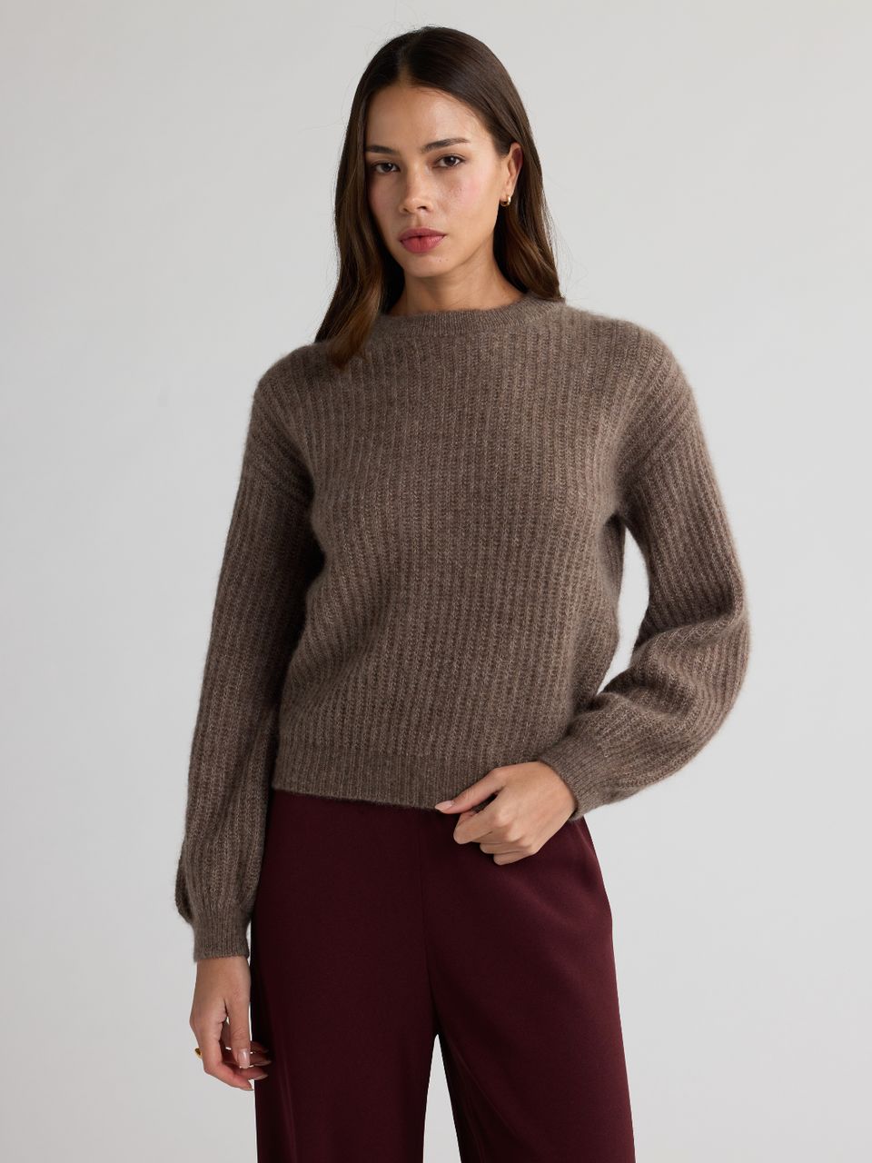 W.Cashmere Lyra Crew Neck Sweater at Romi Boutique