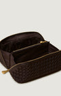 Naghedi CARAVAN MEDIUM COSMETIC CASE IN CHOCOLATE at Romi Boutique