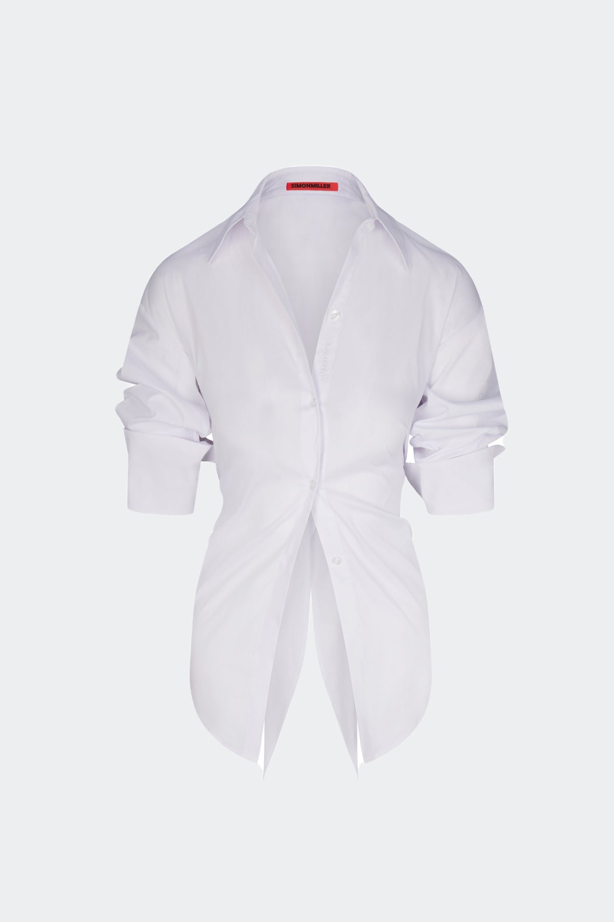 LOCH POPLIN BUTTON UP IN MACADAMIA