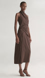 A.L.C Jean Striped Midi Skirt at Romi Boutique