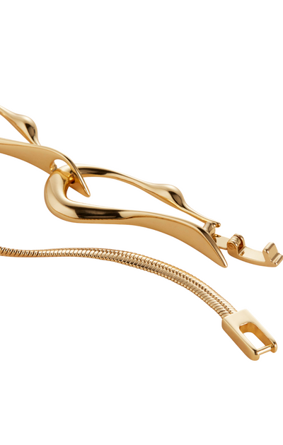 EGRET COLLAR IN HIGH POLISH GOLD - Romi Boutique