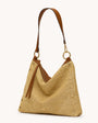 Hammitt KYLE LARGE IN COCOA RAFFIA/GOLD at Romi Boutique