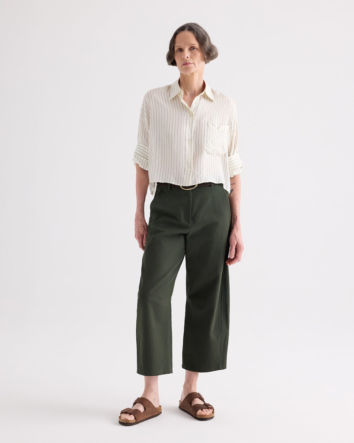 TWP Next Ex Pencil Stripe Shirt at Romi Boutique