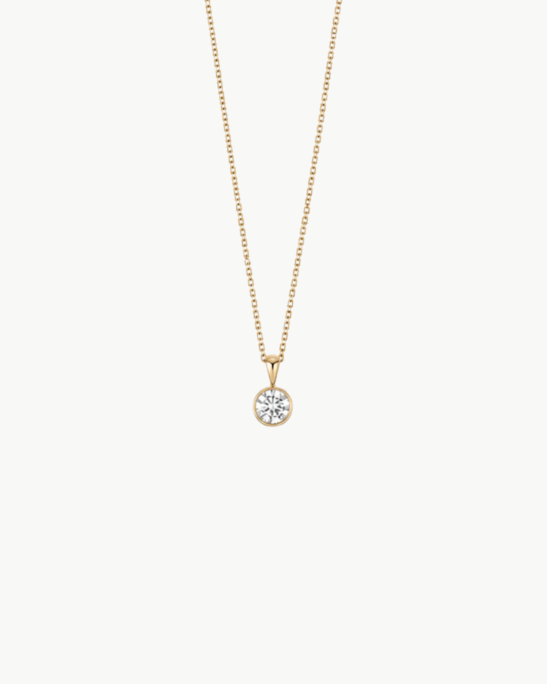 Emerson Stone Solstice Classic Bezel Diamond Necklace at Romi Boutique
