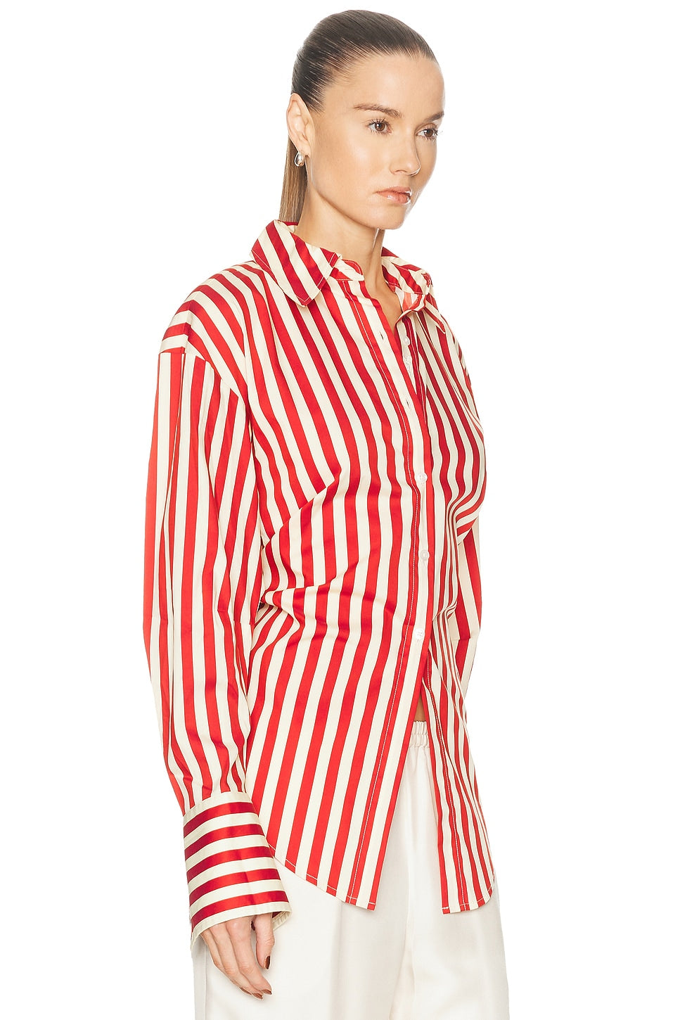 SIMON MILLER LOCH POPLIN BUTTON UP at Romi Boutique