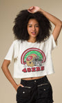 Junk Food 49ERS GAME TIME CROP TEE at Romi Boutique