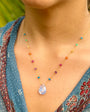Amalia DUMORTIERITE IN RAINBOW DROP at Romi Boutique