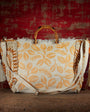 Vipul Shah HARYALI JUTE TOTE IN CORAL at Romi Boutique