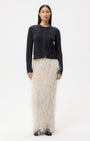 TWP Suede Cable Sweater Jacket at Romi Boutique