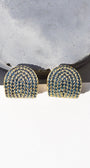 Native Gem ARC STUDS IN LONDON BLUE at Romi Boutique