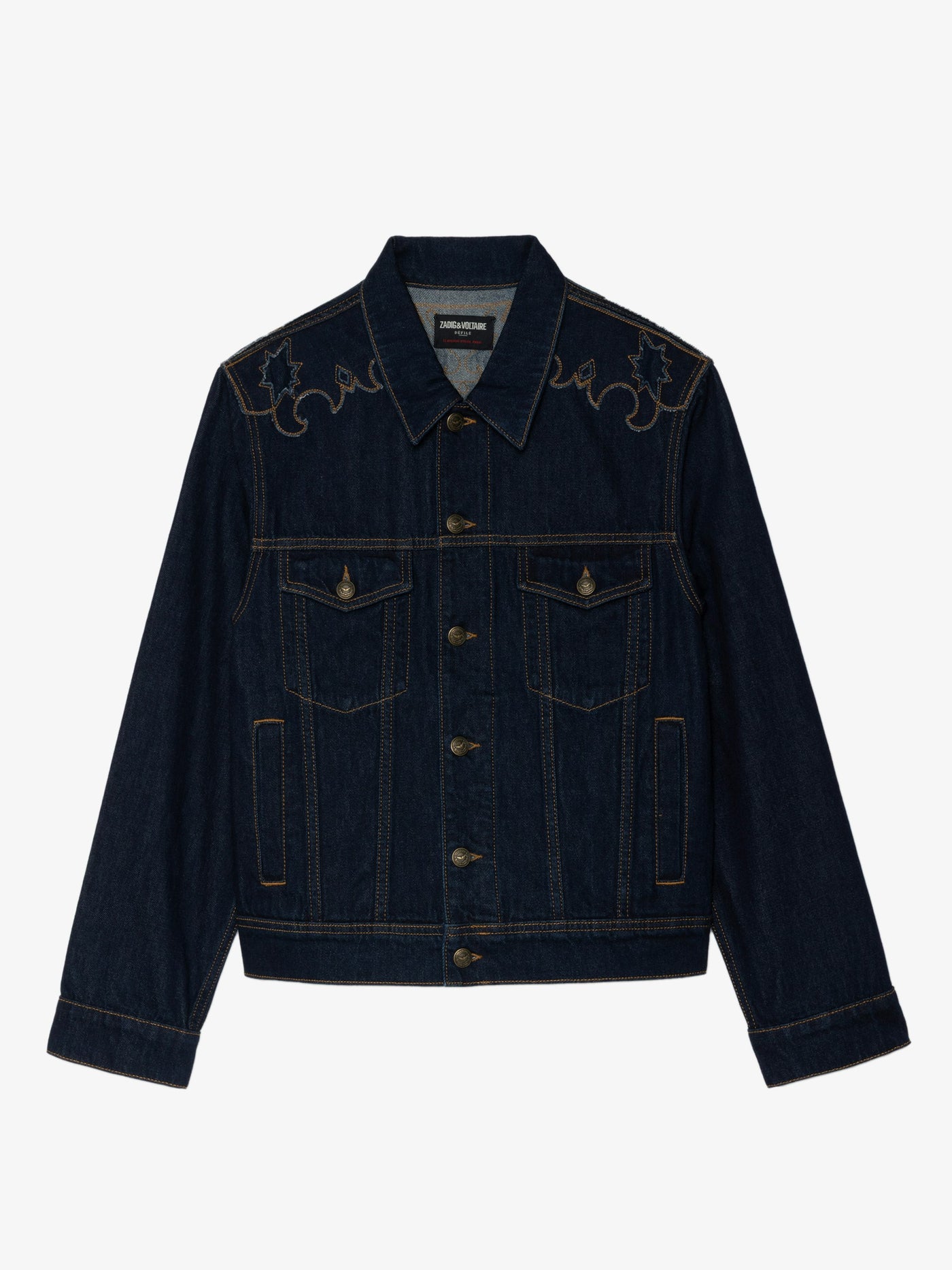 BASES WESTERN DENIM JACKET IN BRUT