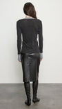 Enza Costa Fine Cashmere Easy Cuffed U Shirt at Romi Boutique