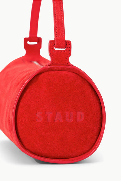 MINI TARU BAG IN RED ROSE SUEDE - Romi Boutique
