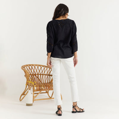 BELLA TOP IN BLACK