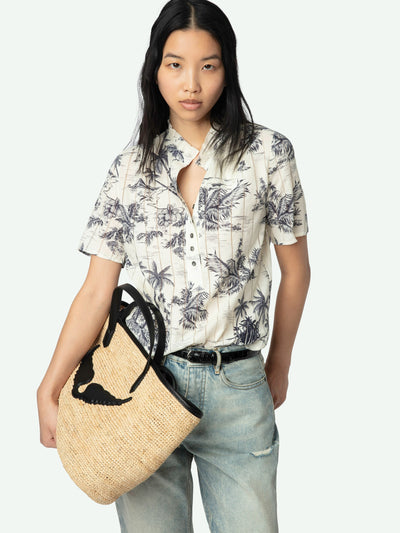TOPHER TOP IN ECRU