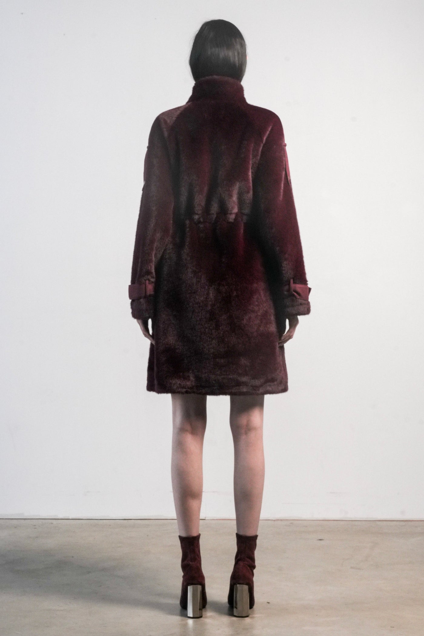 CHICA CHICA JACKET IN BURGUNDY