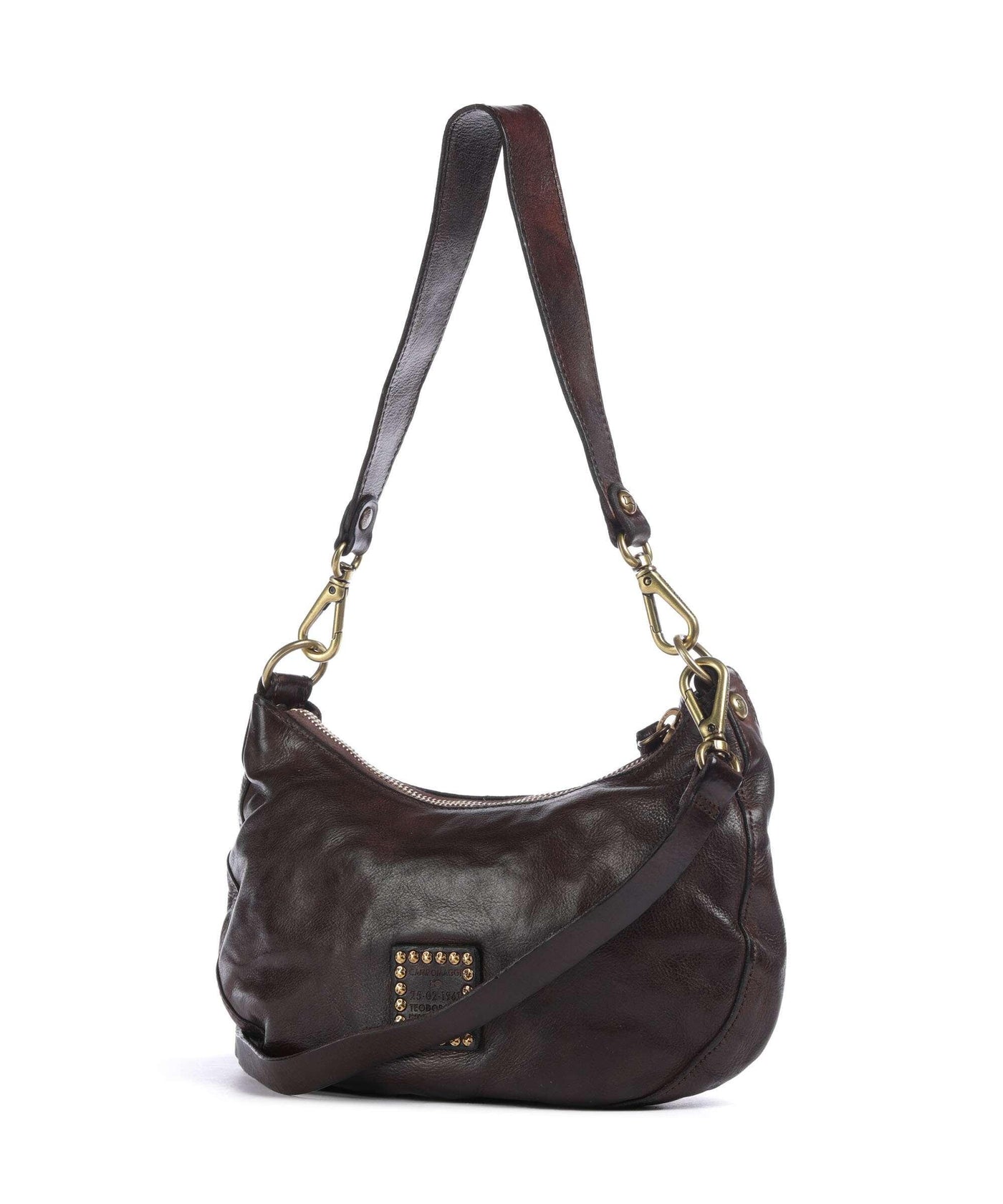 MARZIA SHOULDER BAG IN DARK BROWN - Romi Boutique
