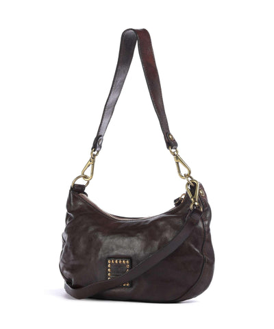 MARZIA SHOULDER BAG IN DARK BROWN - Romi Boutique