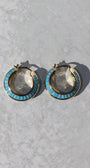 Native Gem RAZOR EDGE HOOPS at Romi Boutique