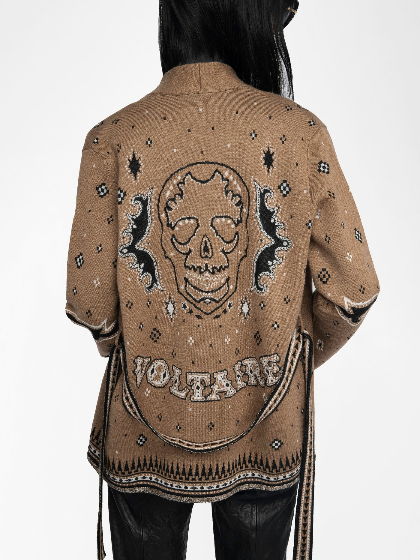 KALA WOOL CARDIGAN IN DAIM
