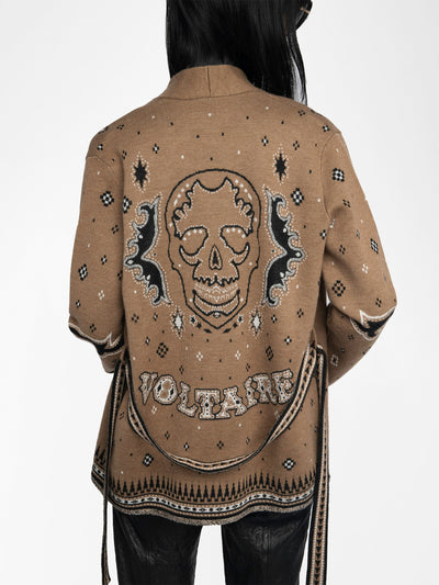 KALA WOOL CARDIGAN IN DAIM