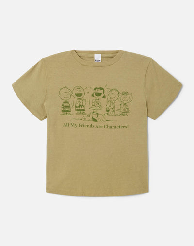 CLASSIC TEE PEANUTS CHARACTERS IN LIGHT CEDAR - Romi Boutique