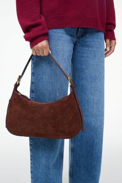 PINE SHOULDER BAG IN MAHOGANY
