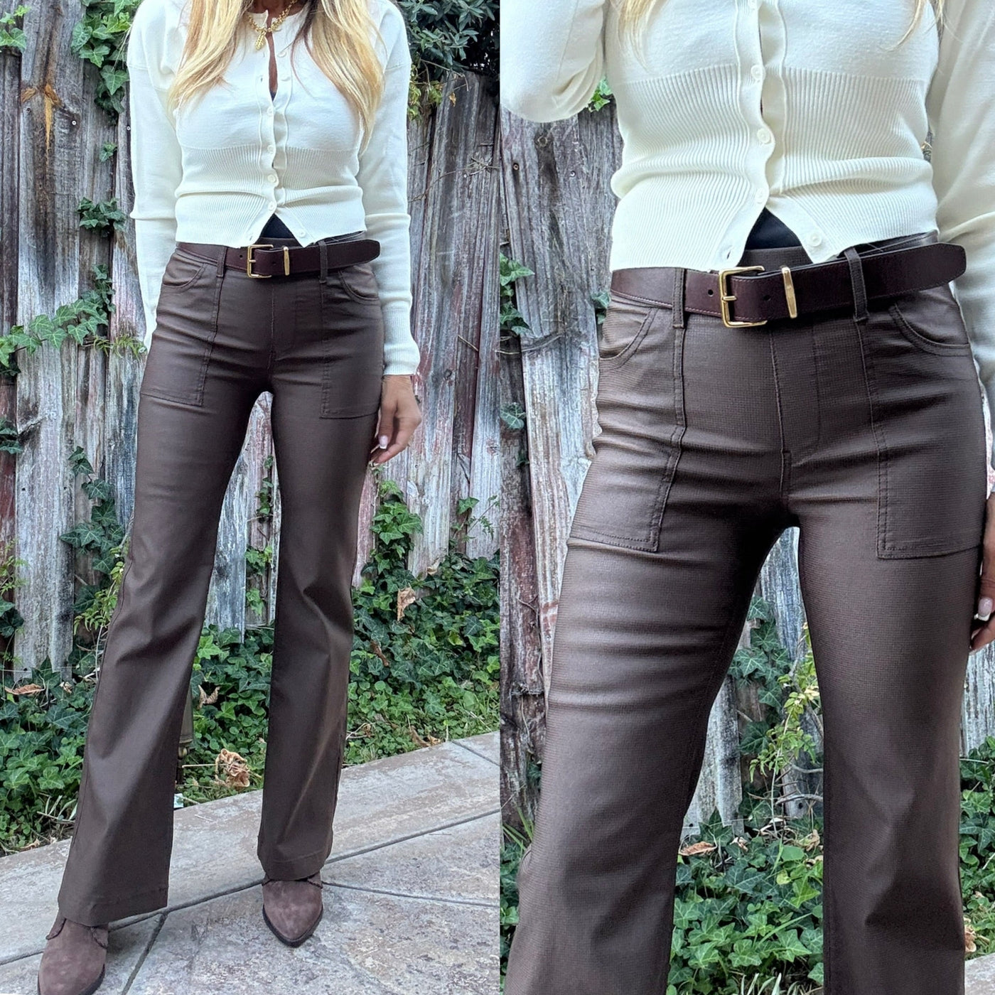 CHRISTINE IN BROWN CHECK