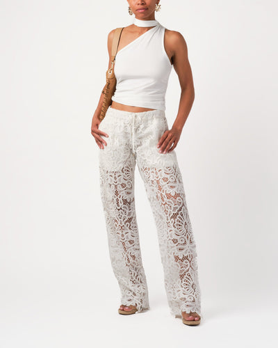 BRIE PANTS IN WHITE - Romi Boutique