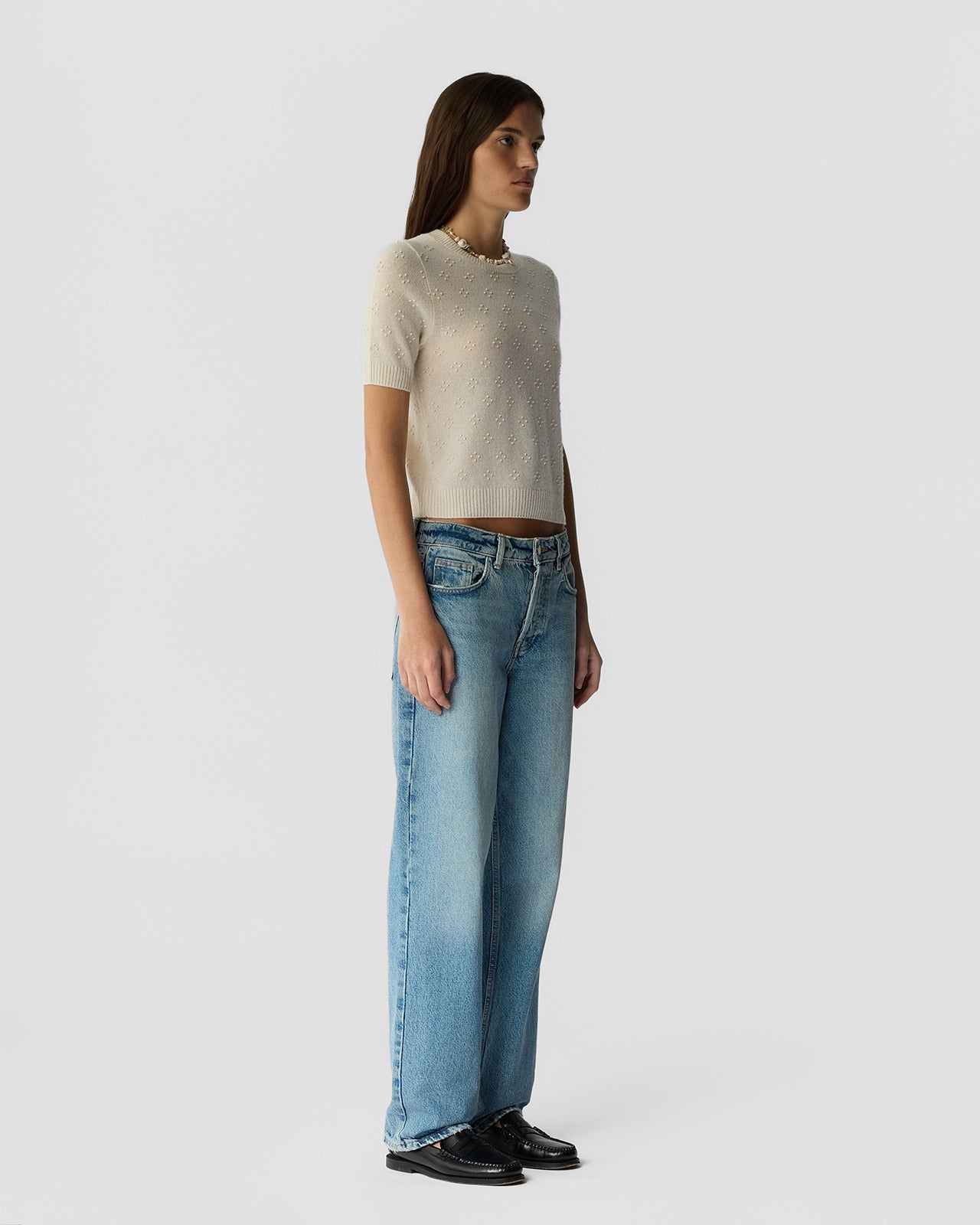 Guest In Residence COMPASS SWEATER TEE at Romi Boutique
