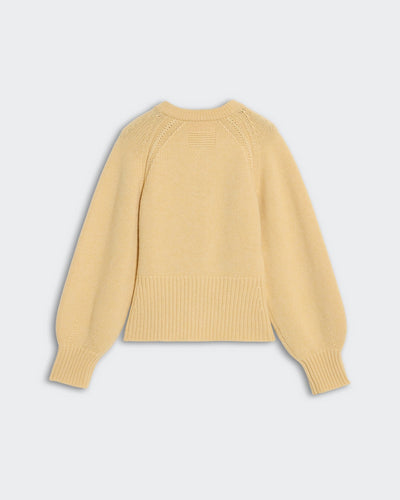 SCULPTED CARDIGAN IN BUTTER