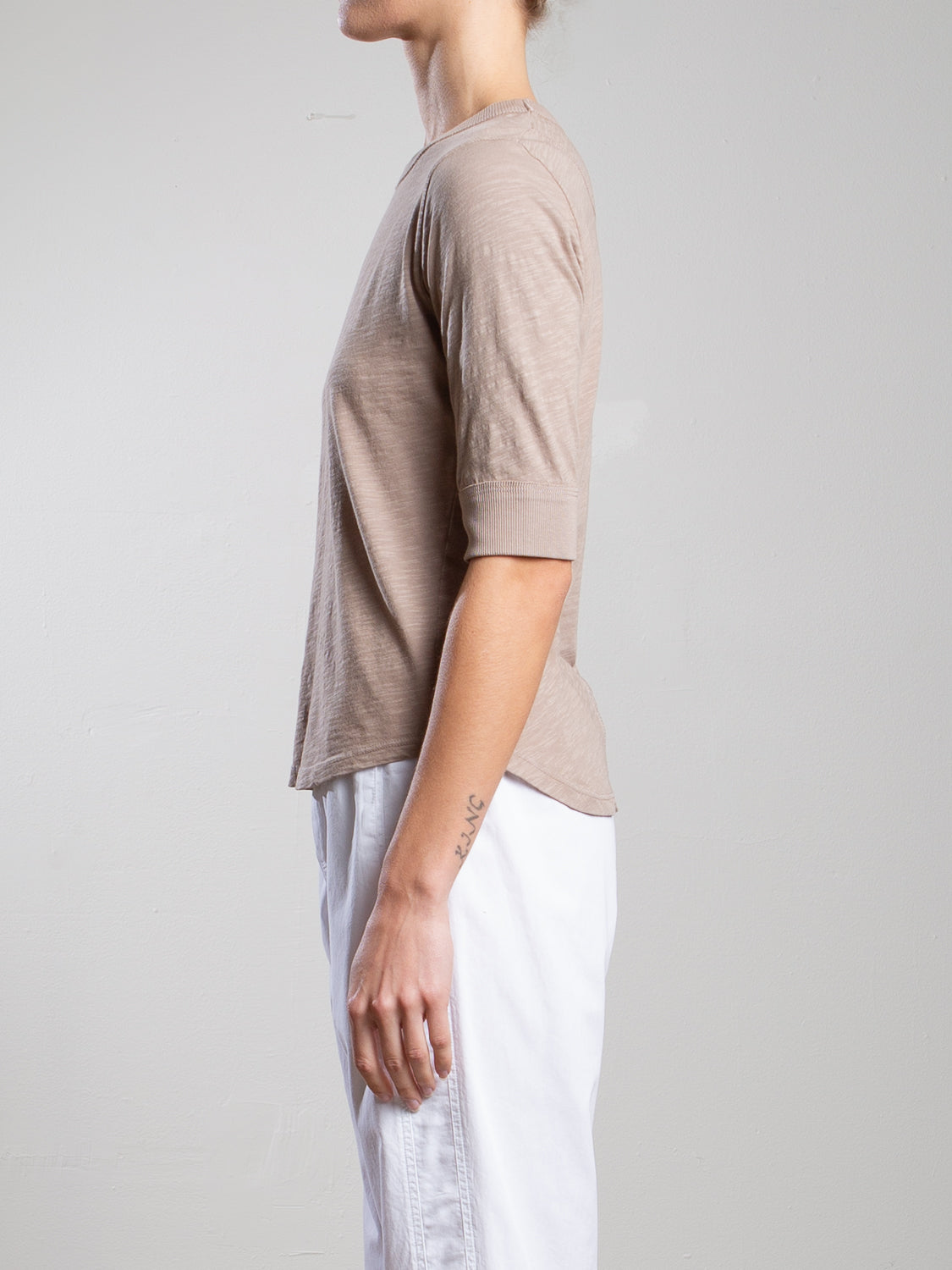 Pharaoh Giada Slim Crew in Supima Slub at Romi Boutique