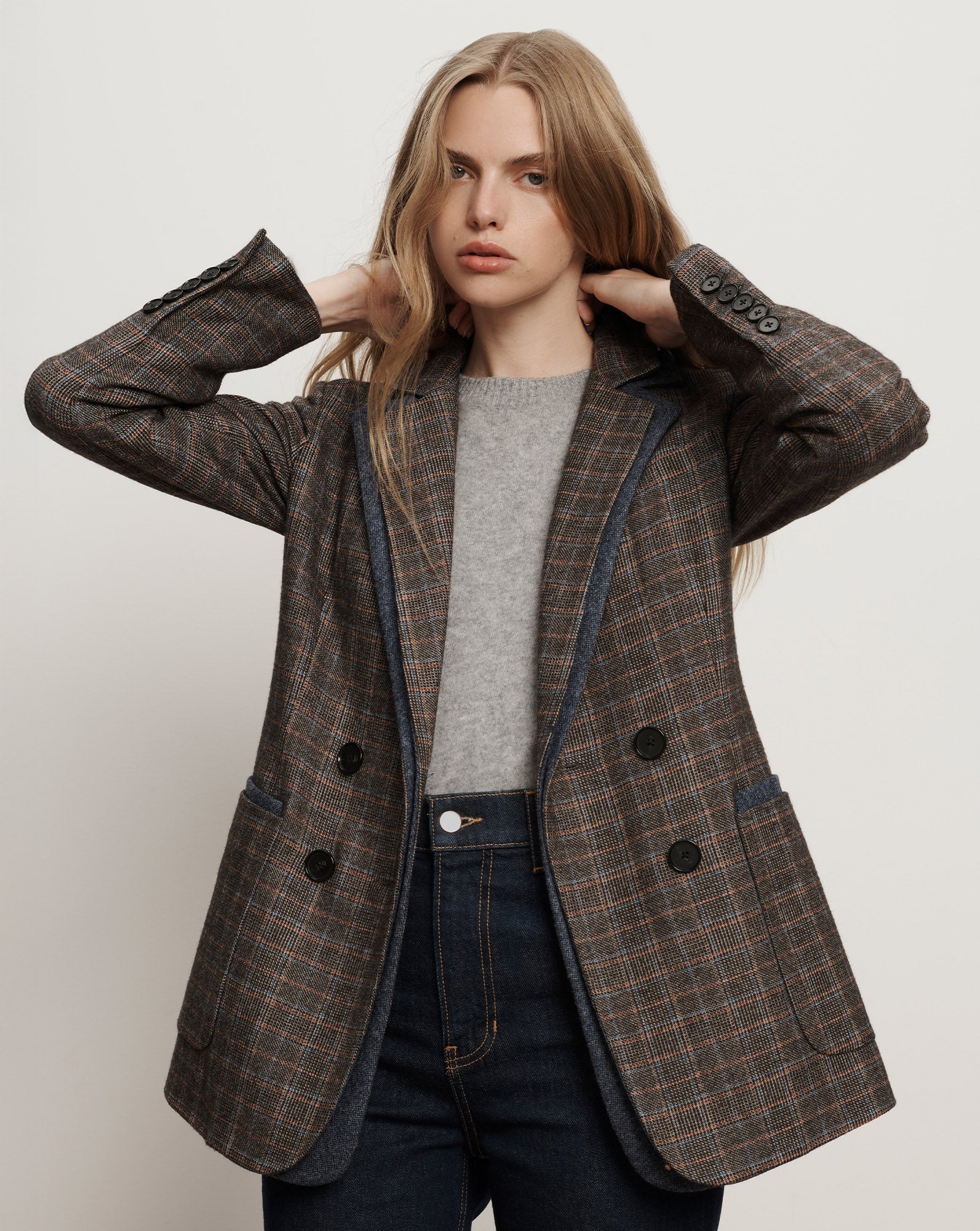 HEDI PLAID DICKEY JACKET