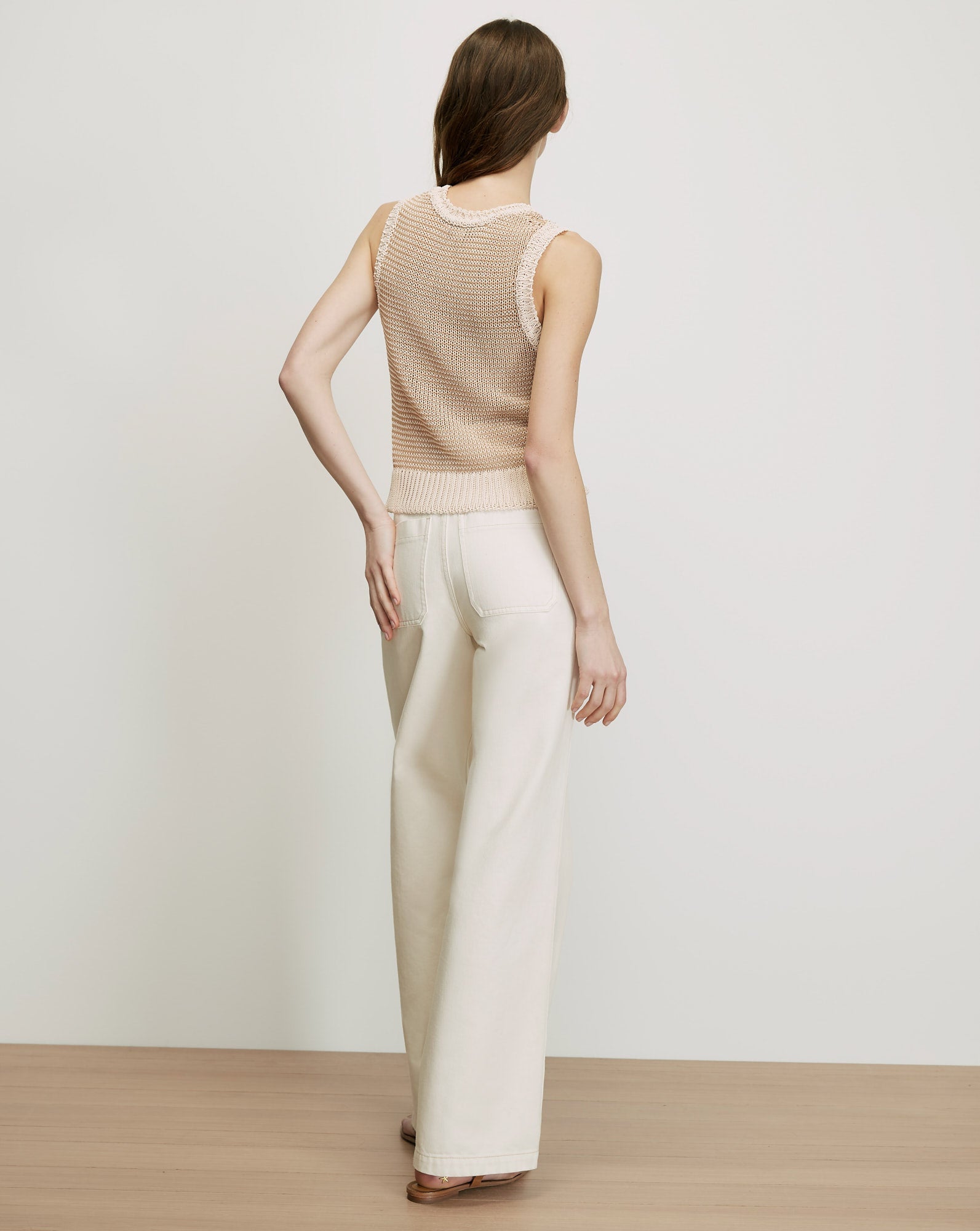 Veronica Beard Cropped Jerrel Knit Tank Top at Romi Boutique
