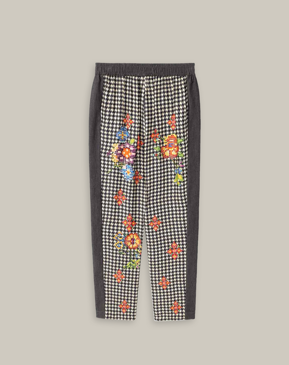 EMBER TRACK PANTS IN BLACK DENIM