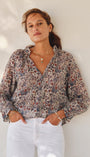 Mabe Cass Print Top at Romi Boutique