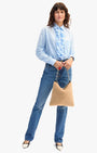 Clare V FOLDOVER CLUTCH W/ TABS at Romi Boutique