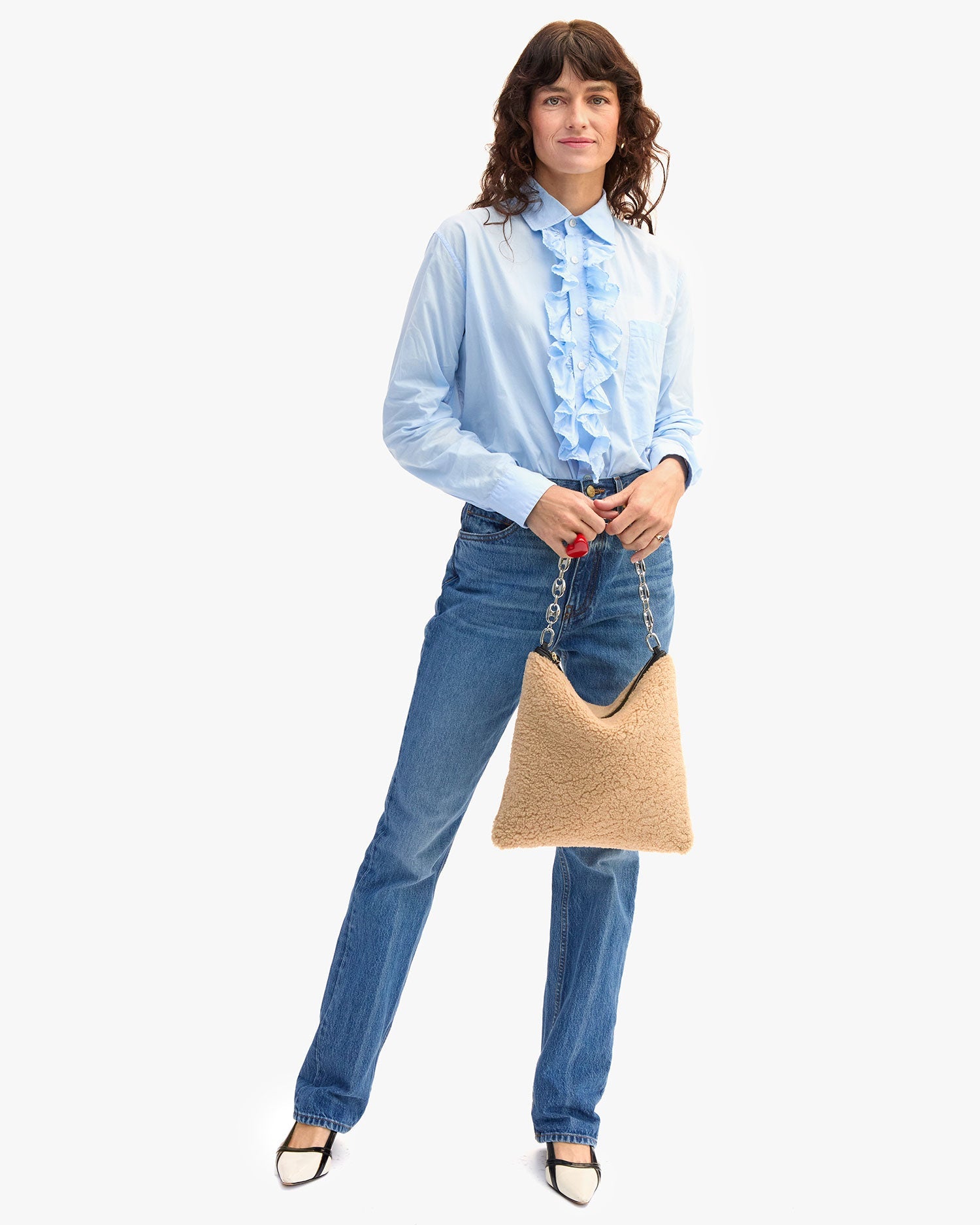 Clare V FOLDOVER CLUTCH W/ TABS at Romi Boutique