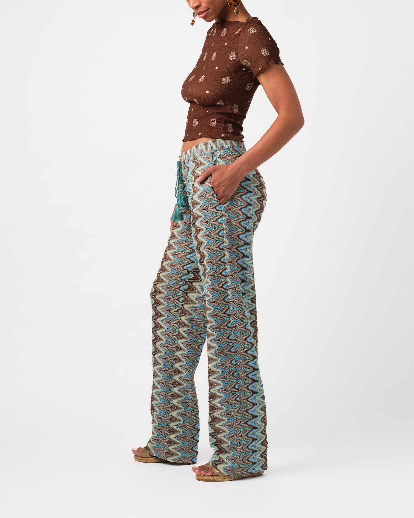 BLAIRE PANT IN BLUE MULTI