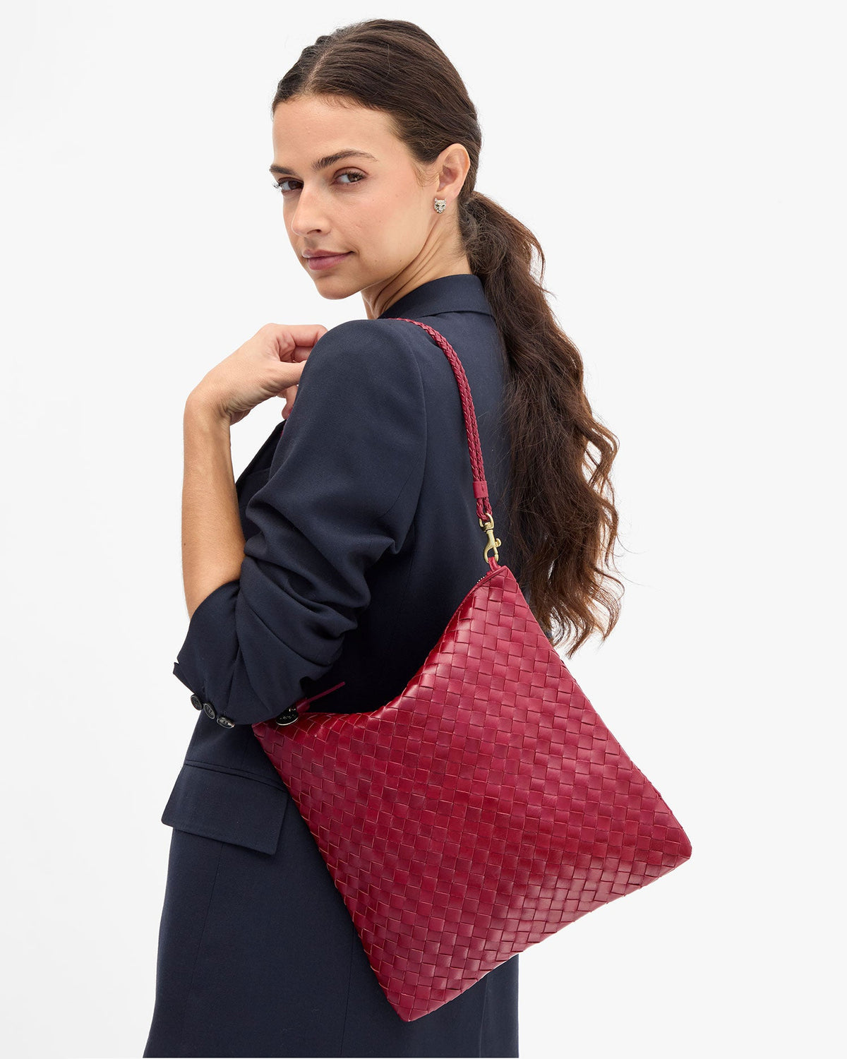 Clare V Foldover Clutch w/ Strap at Romi Boutique
