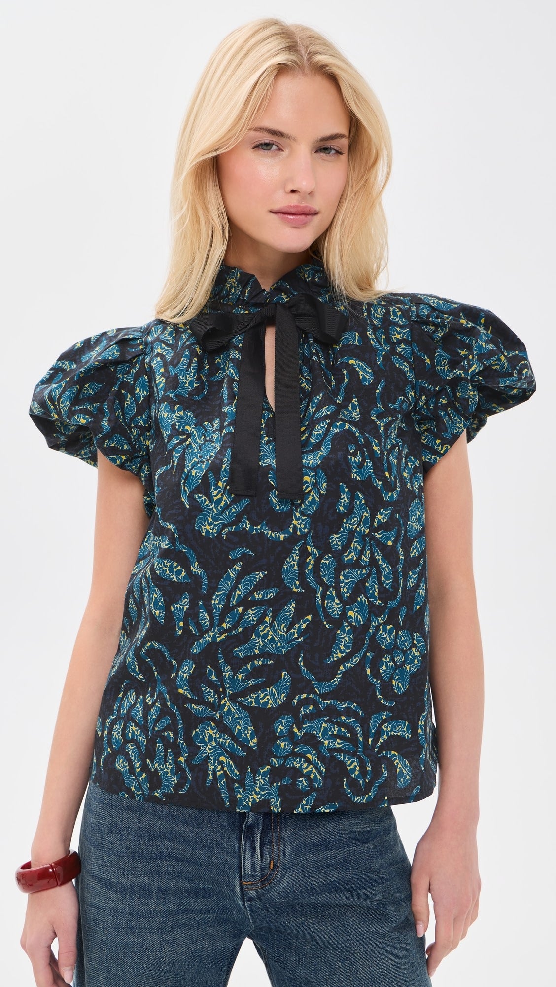 Estela Short Sleeve Cotton Top
